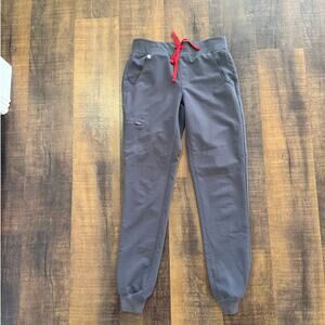Figs Zamora Jogger Charcoal Gray Scrub Pants Size XS/T